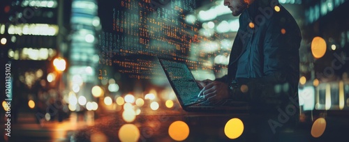 Night City Hacker: Coding in the Digital Realm photo