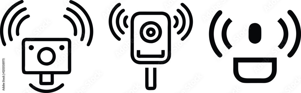 Sensor icon vector illustration flat and line design. Sensor icon vector illustration flat and line design.