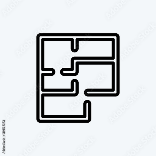 Icon Plans. suitable for education symbol. line style. simple design editable