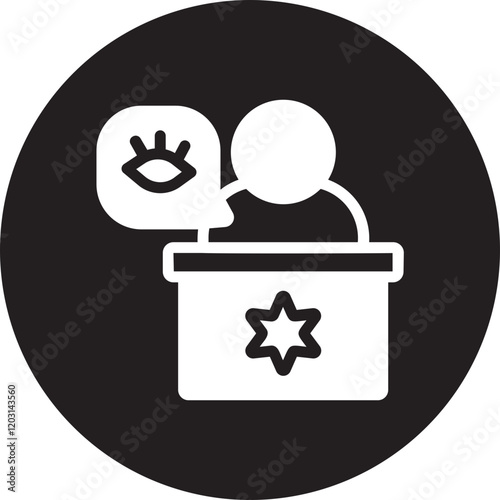 Witness glyph icon