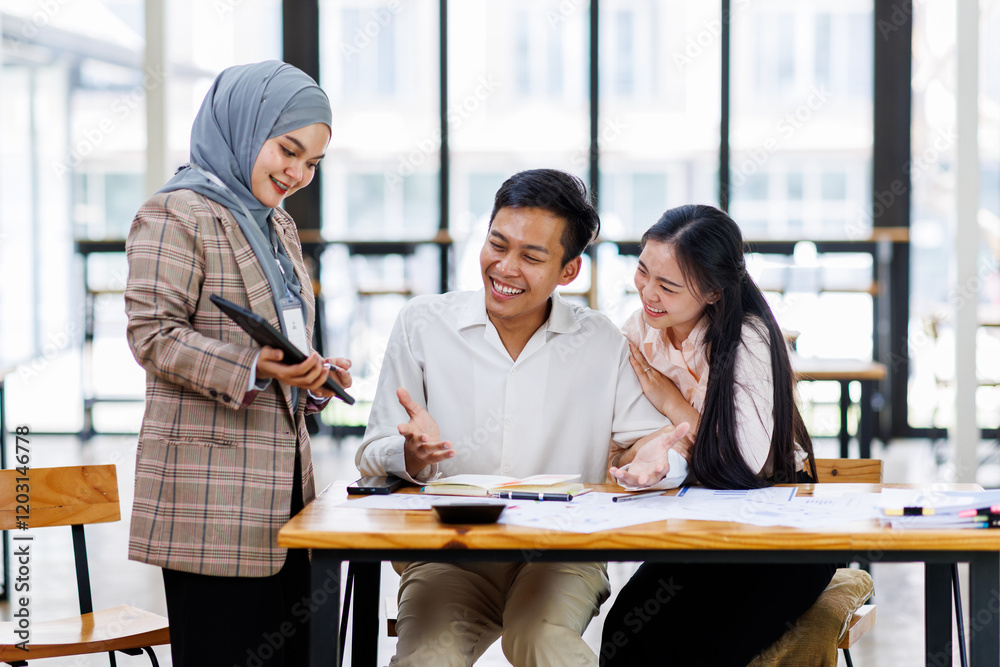 Financial Advisor discussion group Business team working planning strategy and brainstorming, colleagues thinking concept. Financial Advisor discussion group Business team working planning strategy and brainstorming, colleagues thinking concept.
