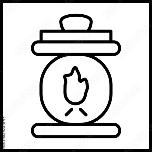 Smelting Furnace Icon Design