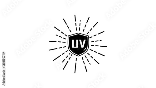 UV Protection , black isolated silhouette