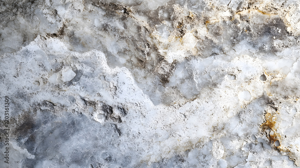 Fototapeta premium Elegant marble texture with soft gray and gold veins.