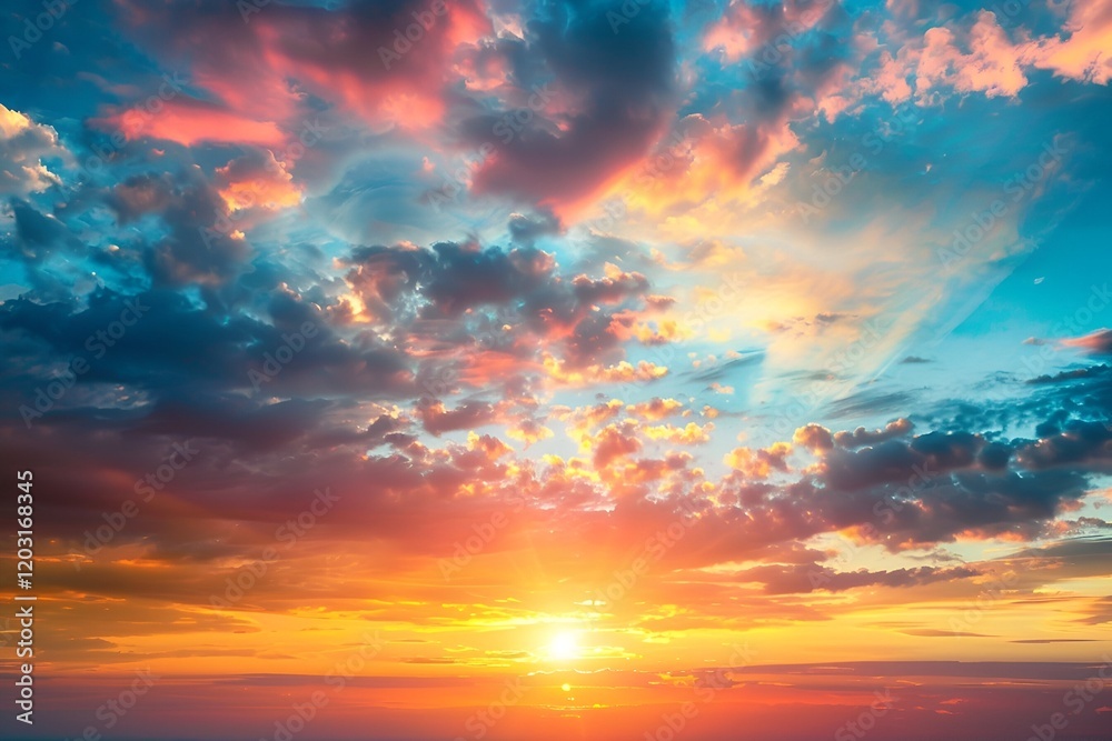 Fototapeta premium sunset in the sky