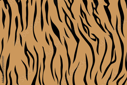 tiger skin pattern background vector art