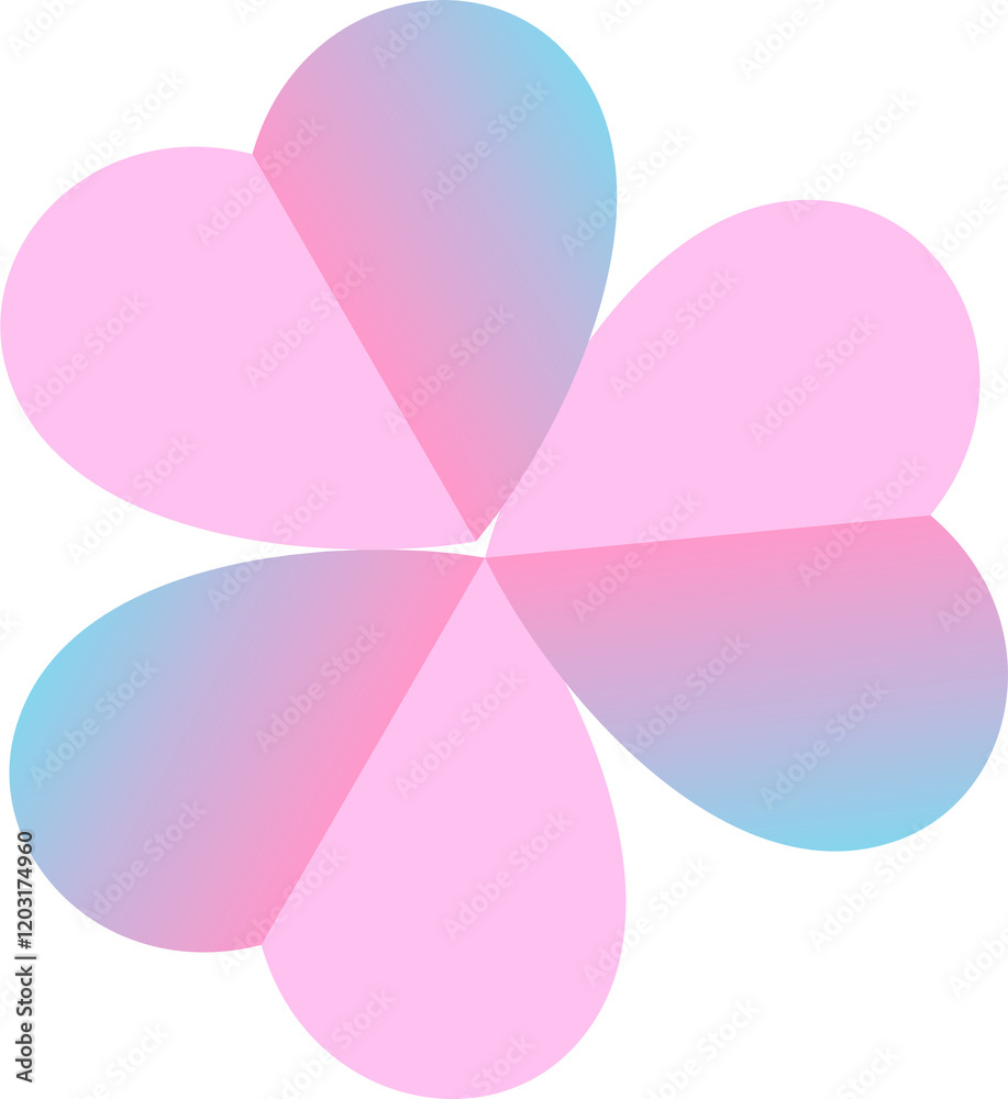 Sweet flower pastel gradient color layer Sweet flower pastel gradient color layer