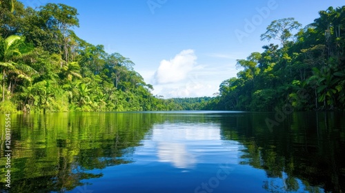 Tranquil Rainforest River