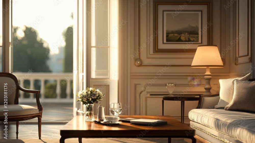 Luxury hotel suite showcase elegant atmosphere & design Luxury hotel suite showcase elegant atmosphere & design