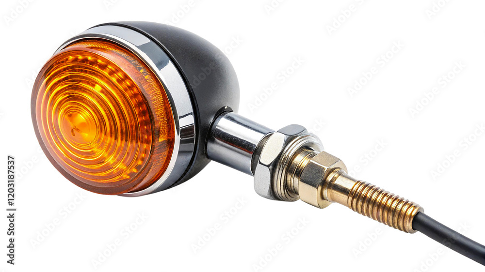 Indicator of motor cycle isolated on transparent background