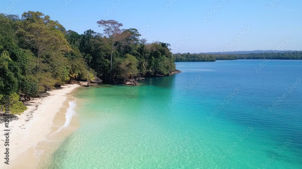 Fototapeta premium Secluded Tropical Beach Paradise