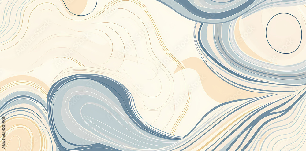 Fototapeta premium fluid abstract shapes in pastel colors, melting and flowing like liquid paint