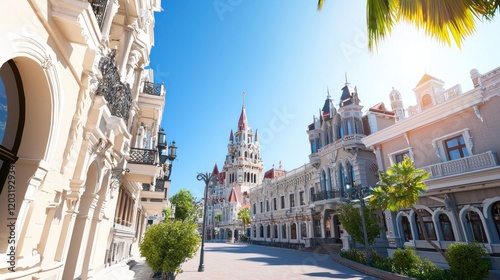 European City Street Architecture