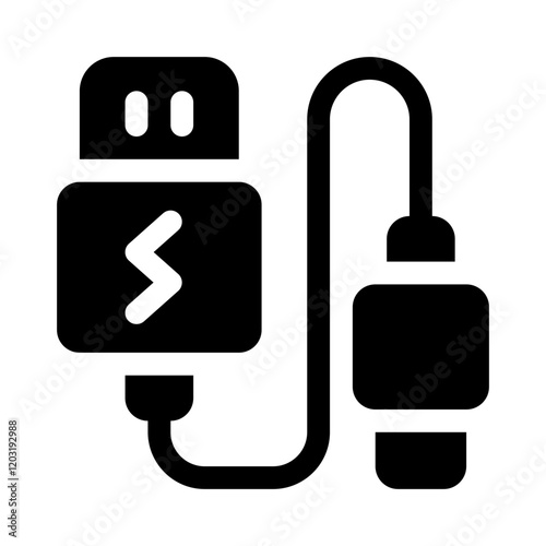 charging glyph icon photo