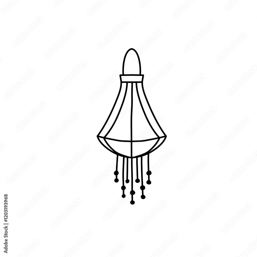 chinese lantern outline chinese lantern outline