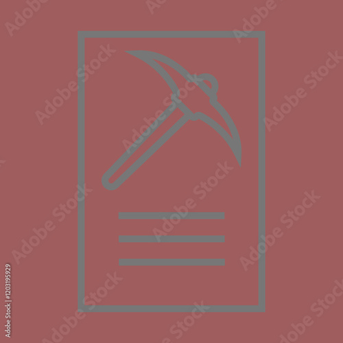 Mining Permit Icon Design