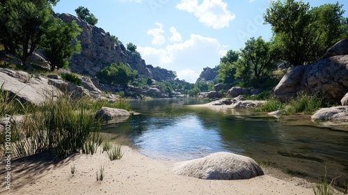 Serene River Landscape