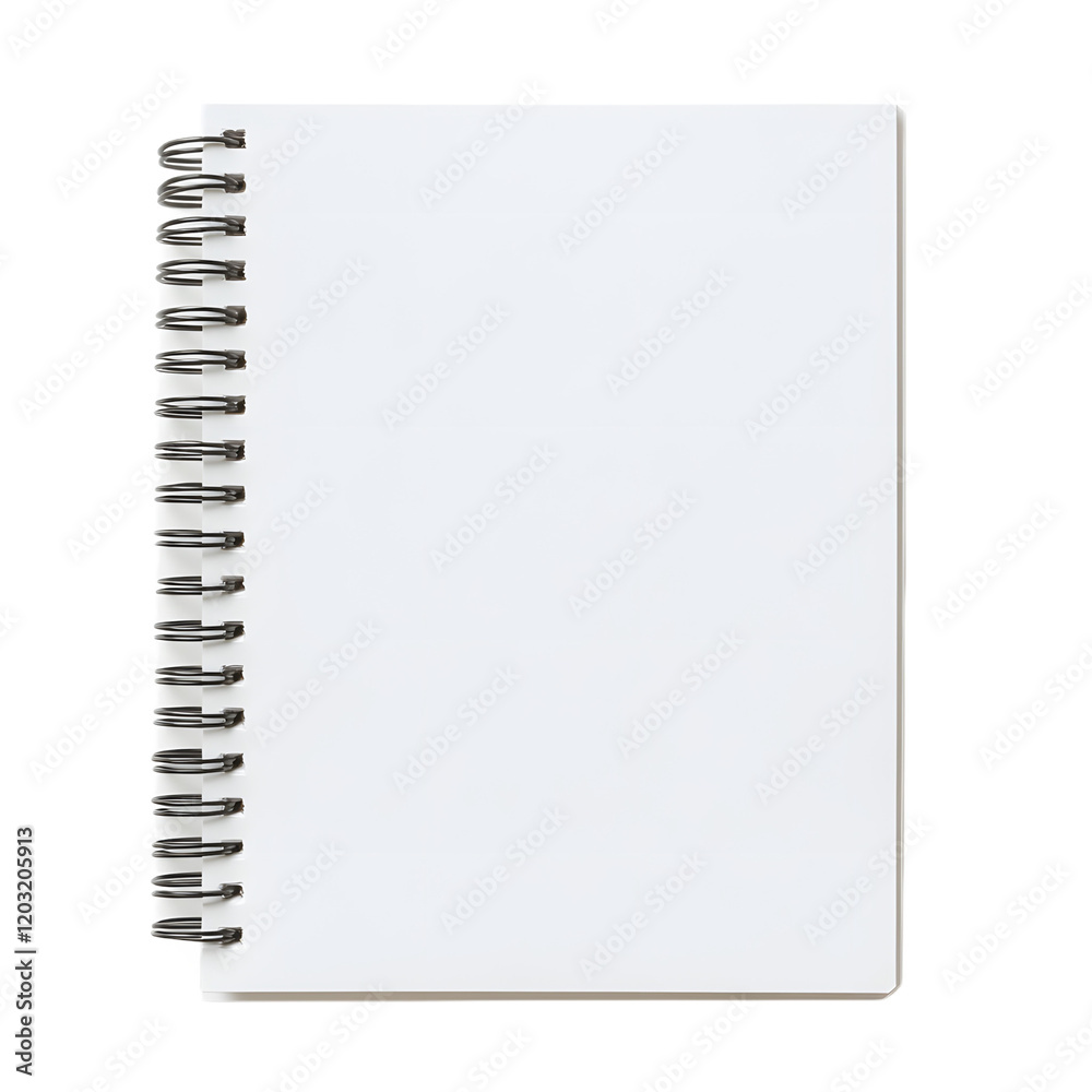 Recycled paper notepad on a white background.
Recycled paper notepad on a white background.