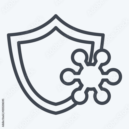 Icon Resistance. related to Healthcare symbol. line style. design editable