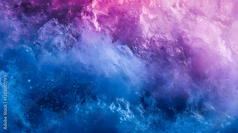 Fototapeta premium A mesmerizing galaxy with flowing pink and blue hues against a dark sky.