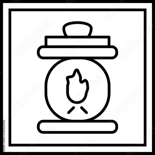 Smelting Furnace Icon Design