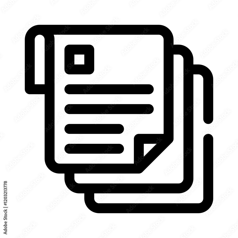 document line icon document line icon