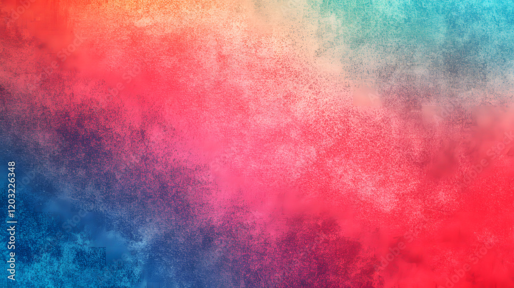 Obraz premium Abstract pattern of soft, blending colors transitioning from red to blue.