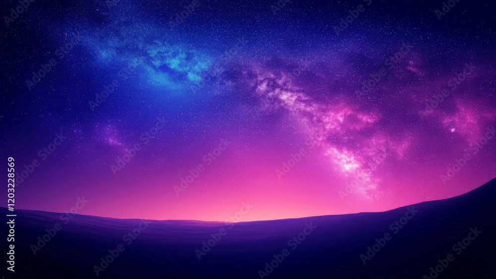 Create a vibrant cosmic background with a starry sky, glowing nebula clouds, and a smooth purple, pink, and blue gradient. Highlight a serene and limitless atmosphere with imaginative design. Create a vibrant cosmic background with a starry sky, glowing nebula clouds, and a smooth purple, pink, and blue gradient. Highlight a serene and limitless atmosphere with imaginative design.