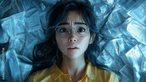 The girl with frightened eyes