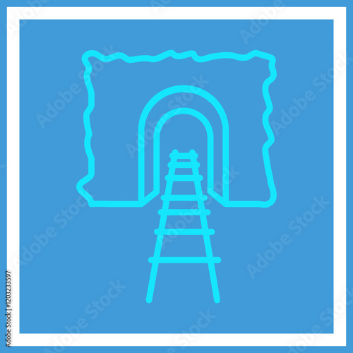 Mining Tunnel Icon Design