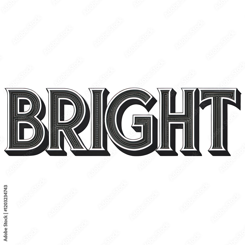 Stylish Bright Text Effect Design Modern Elegant Typography Black White Background Graphic art font Stylish Bright Text Effect Design Modern Elegant Typography Black White Background Graphic art font