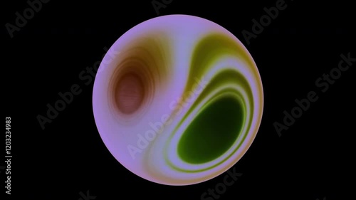 Glowing green sea shell and urchin with electric energy in space, illuminated like a glowing planet or ball, with a neon light design and star-like plasma effect photo