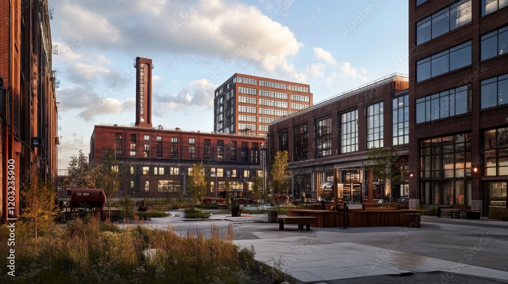 Urban development projects are transforming old industrial areas. Urban development projects are transforming old industrial areas.