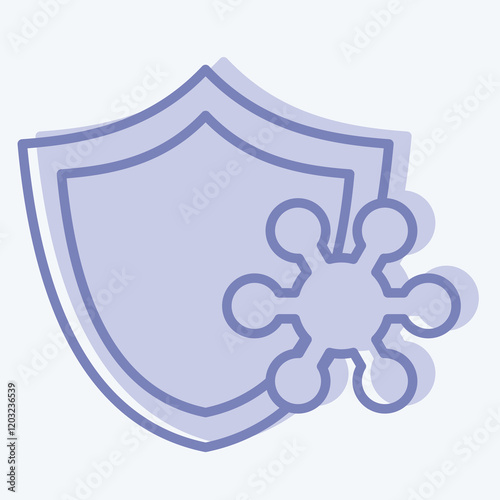 Icon Resistance. related to Healthcare symbol. two tone style. design editable