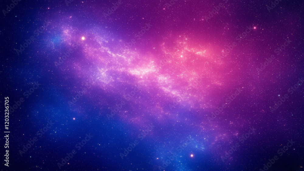 Create a vibrant cosmic background with a starry sky, glowing nebula clouds, and a smooth purple, pink, and blue gradient. Highlight a serene and limitless atmosphere with imaginative design. Create a vibrant cosmic background with a starry sky, glowing nebula clouds, and a smooth purple, pink, and blue gradient. Highlight a serene and limitless atmosphere with imaginative design.