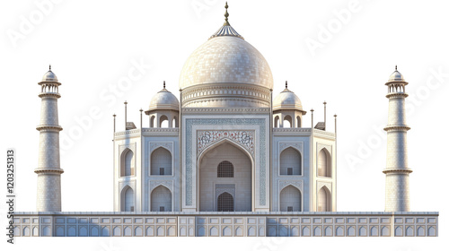 a taj mahala isolated on a transparent background