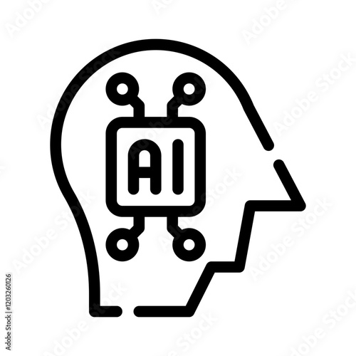 intelligence line icon