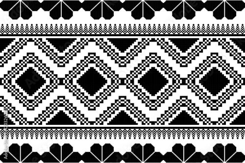 Seamless vector pixel pattern for fabric or printing.