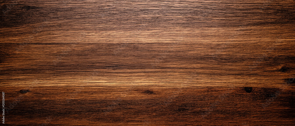 Smooth Dark Brown Wooden Surface with Natural Grain and Knots. Made with generative AI Smooth Dark Brown Wooden Surface with Natural Grain and Knots. Made with generative AI