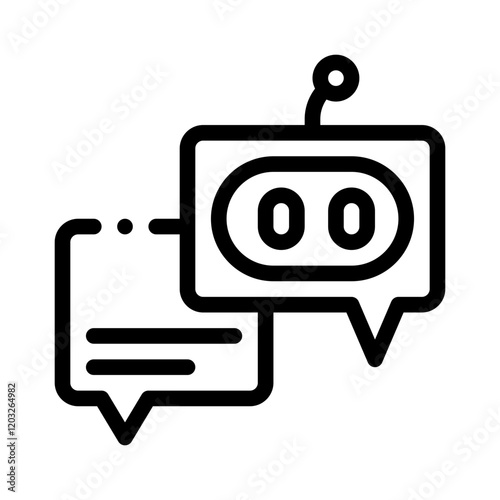 chatbot line icon