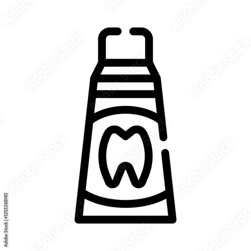 toothpaste line icon