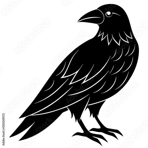 raven on a branch