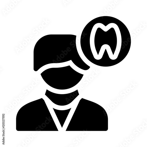 dentist glyph icon