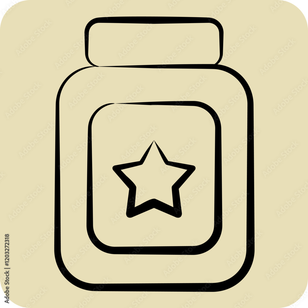 Icon Baby Food. related to Kindergarten symbol. hand drawn style. design editable Icon Baby Food. related to Kindergarten symbol. hand drawn style. design editable