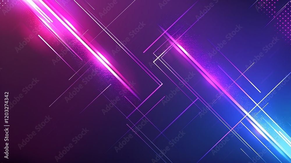Abstract Neon Lines: A Futuristic Digital Art Abstract Neon Lines: A Futuristic Digital Art