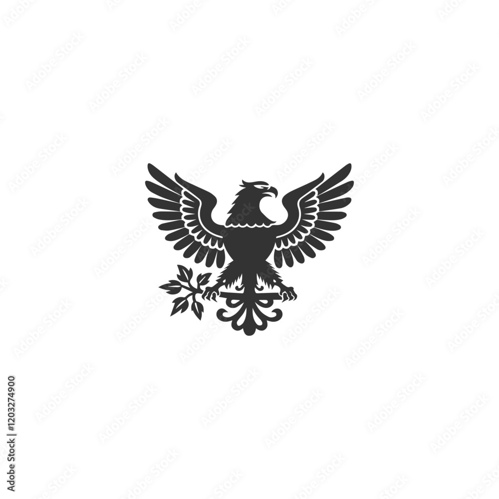 Obraz premium Latest coat of arms with wings