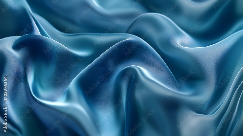 Obraz premium A smooth blue liquid texture with gentle flowing waves.