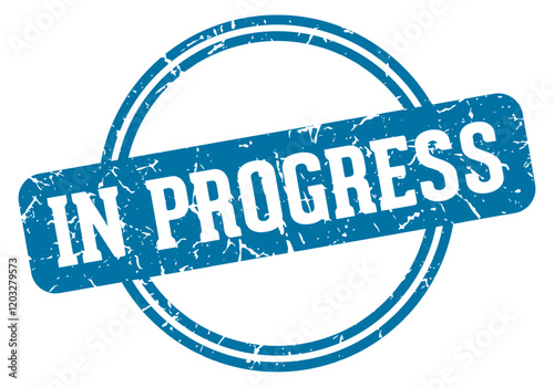in progress stamp