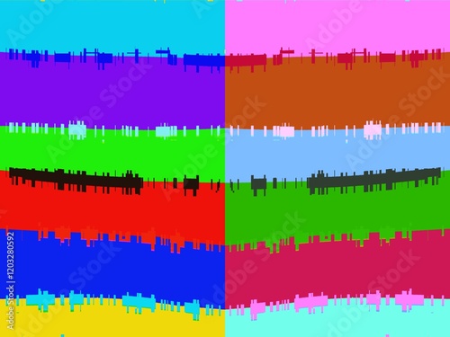 abstract rainbow background. Colorful wave pattern background.  Abstract geometric background Design for wallpaper, clothing, wrapping, fabric, textile, screen print Glass work for decorating photo