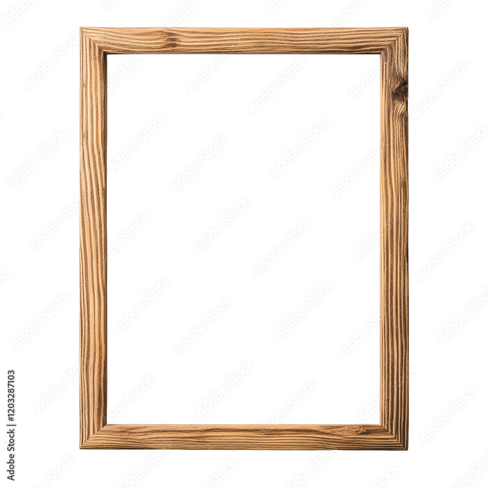 Chic wooden frame design with white background.
Chic wooden frame design with white background.